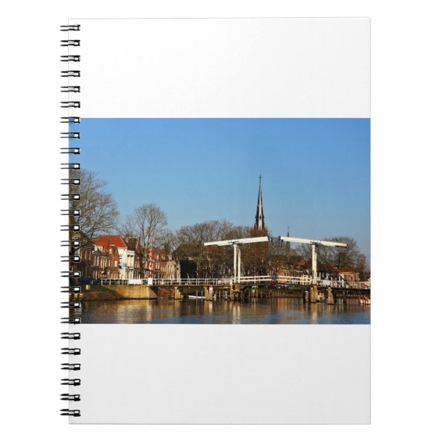Ophaalbrug in Nederland. Notizblock (Vorderseite)
