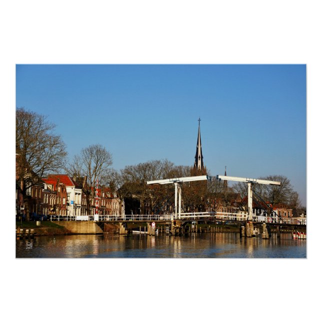 Ophaalbrug in Nederland. Poster (Vorderseite)
