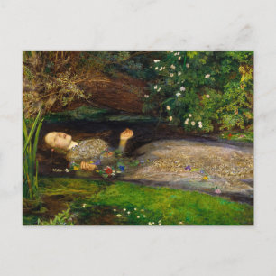 Ophelia, 1851 von John Everett Millais Postkarte