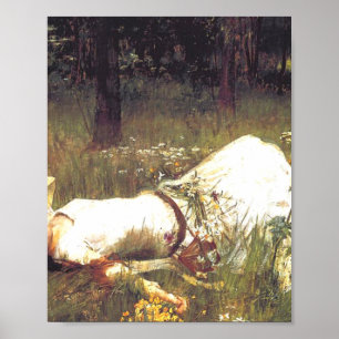 Ophelia 1889 von John William Waterhouse Poster