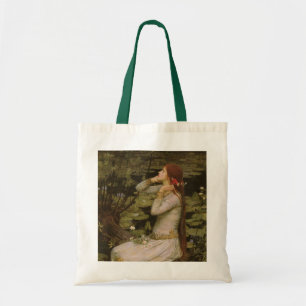 Ophelia am Teich von John William Waterhouse Tragetasche