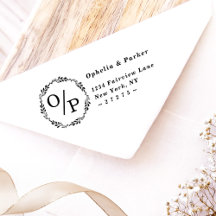 Ophelia Circle Wedding Monogram Return Addons