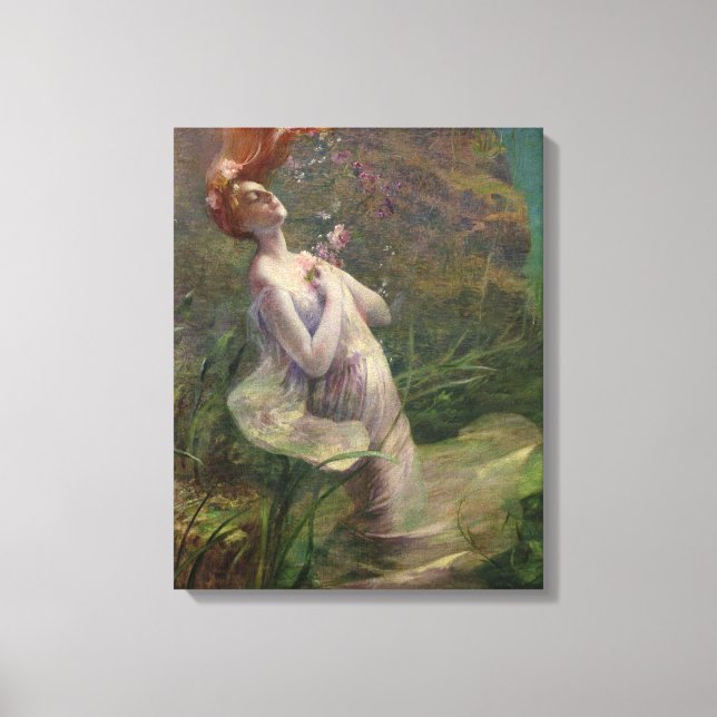 Ophelia Drowning, 1895 Leinwanddruck (Vorderseite)