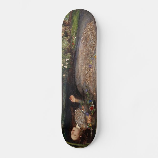 Ophelia durch John Everett Millais Skateboard (Vorderseite)
