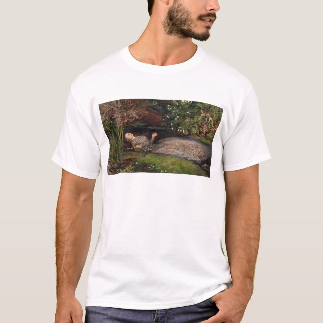 Ophelia durch John Everett Millais T-Shirt (Vorderseite)