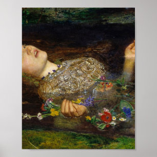 Ophelia Gemälde von John Everett Millais Poster