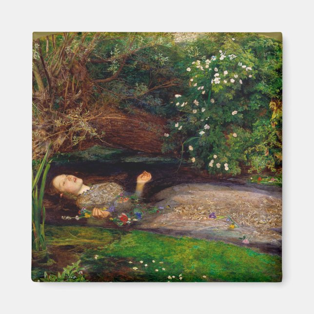 Ophelia, John Everett Millais, 1851-1852 Magnet (Vorne)