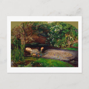 Ophelia, John Everett Millais, 1851-1852 Postkarte