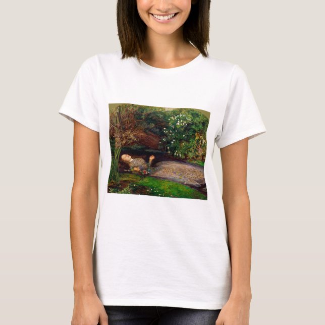 Ophelia, John Everett Millais, 1851-1852 T-Shirt (Vorderseite)