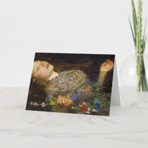 Ophelia-Malerei von John Everett Millais Karte