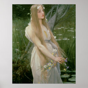 Ophelia (oil on canvas) poster