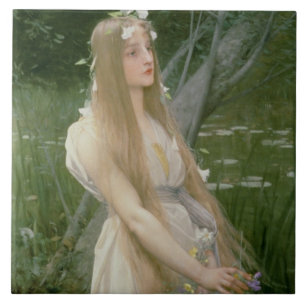 Ophelia (Öl auf Leinwand) Fliese