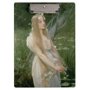 Ophelia (Öl auf Leinwand) Klemmbrett