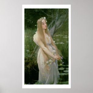 Ophelia (Öl auf Leinwand) Poster