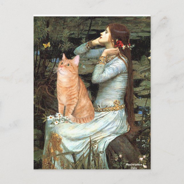 Ophelia - Orange Tabby cat 46 Postkarte (Vorderseite)