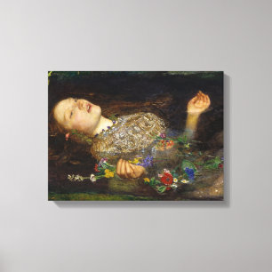 Ophelia Painting by John Everett Millais Leinwanddruck