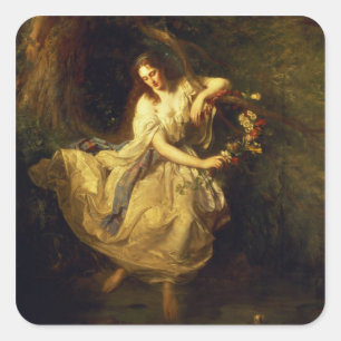 Ophelia Quadratischer Aufkleber