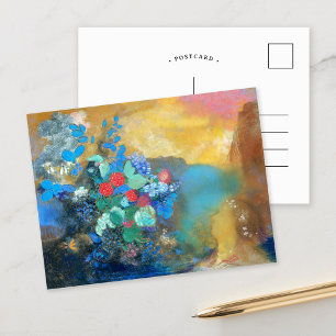 Ophelia unter den Blumen Odilon Redon Postkarte