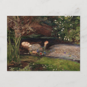 Ophelia von John Everett Millais Postkarte