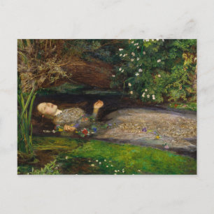 Ophelia von John Everett Millais Postkarte