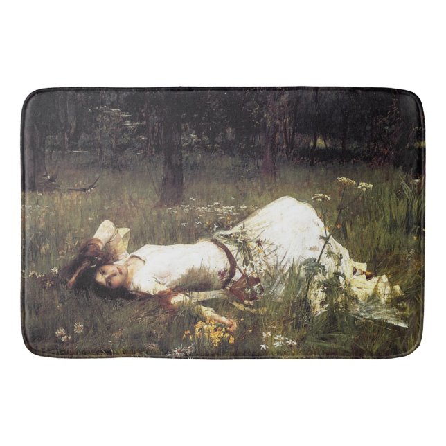 Ophelia, von John William Waterhouse, 1889 Badematte (Vorderseite)