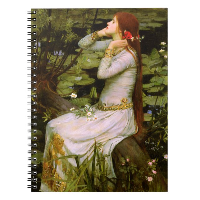 Ophelia von John William Waterhouse Notebook Notizblock (Vorderseite)