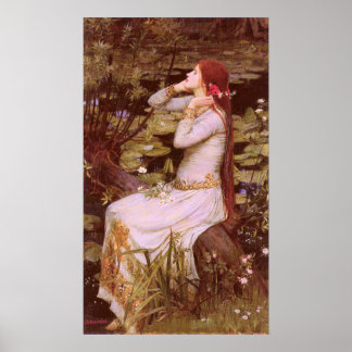 Ophelia von John William Waterhouse Poster