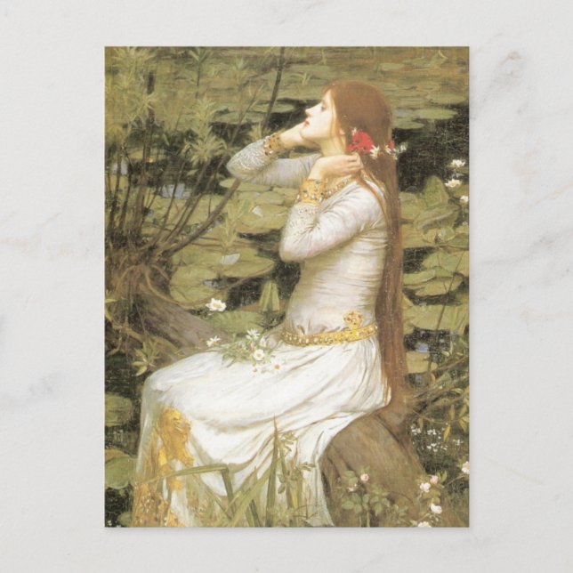 Ophelia von John William Waterhouse Postkarte (Vorderseite)