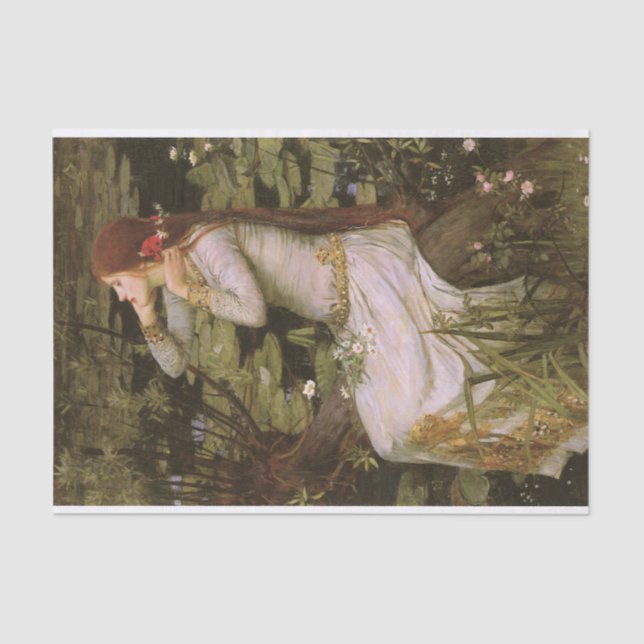 Ophelia von John William Waterhouse Seidenpapier (Vorderseite)