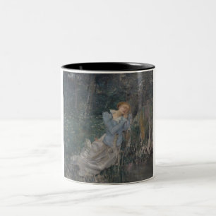 Ophelia (weinende Frau) (von Jules Bastien-Lepage) Zweifarbige Tasse