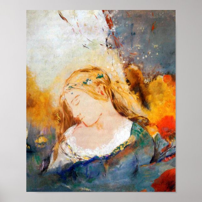 Ophelie, Redon Poster (Vorne)