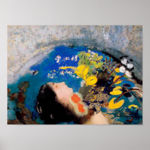 Ophelie, Redon Poster