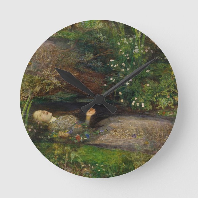 Ophelie Runde Wanduhr (Vorderseite)