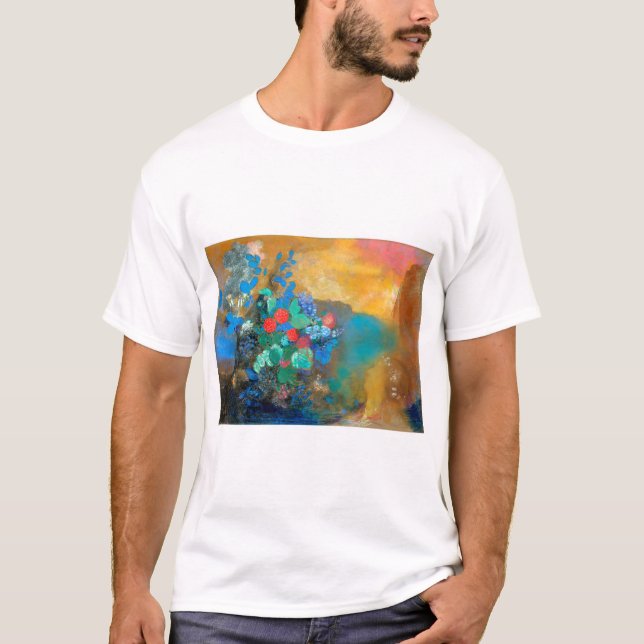 Ophelie unter den Blume, Redon T-Shirt (Vorderseite)