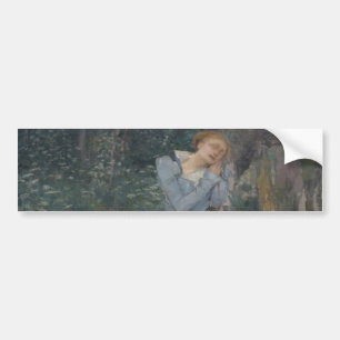 Ophelie (Wehende Frau) (von Jules Bastien-Lepage) Autoaufkleber