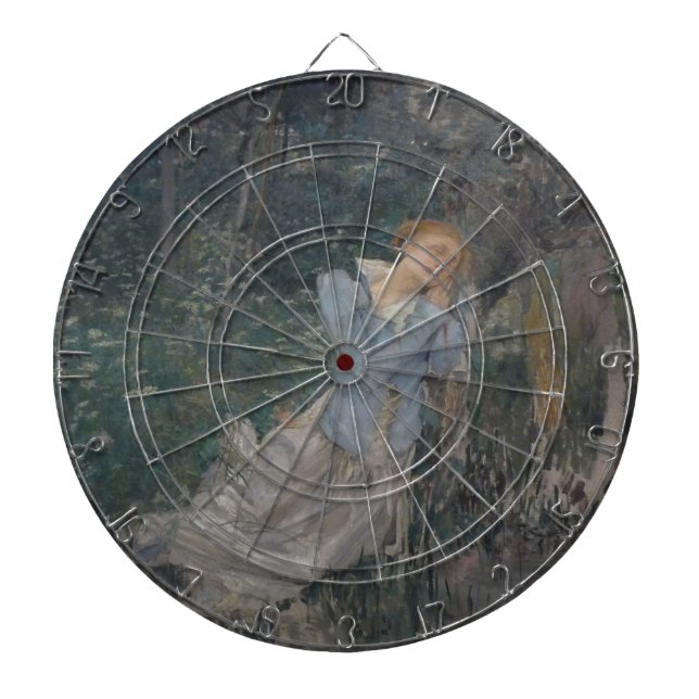 Ophelie (Wehende Frau) (von Jules Bastien-Lepage) Dartscheibe (vorne)