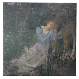 Ophelie (Wehende Frau) (von Jules Bastien-Lepage) Fliese