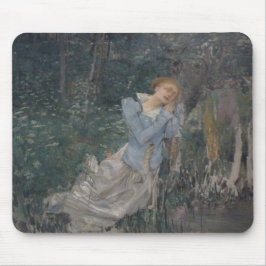 Ophelie (Wehende Frau) (von Jules Bastien-Lepage) Mousepad