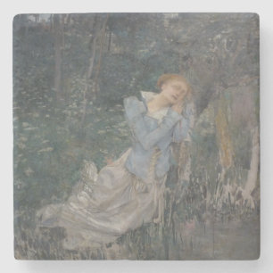 Ophelie (Wehende Frau) (von Jules Bastien-Lepage) Steinuntersetzer