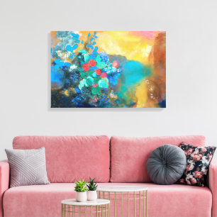 Ophelie Zu den Blume Odilon Redon Leinwanddruck