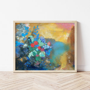 Ophelie Zu den Blume   Odilon Redon Poster
