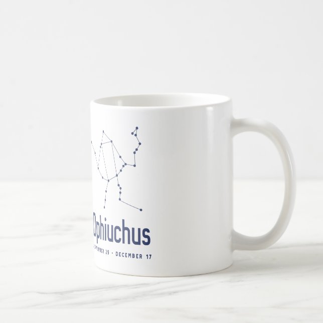 Ophiuchus 13. Tierkreis-Zeichen-am 29. November - Kaffeetasse (Rechts)