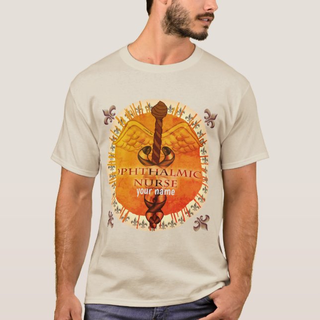 Ophthalmische Krankenversorgung Caduceus T-Shirt (Vorderseite)