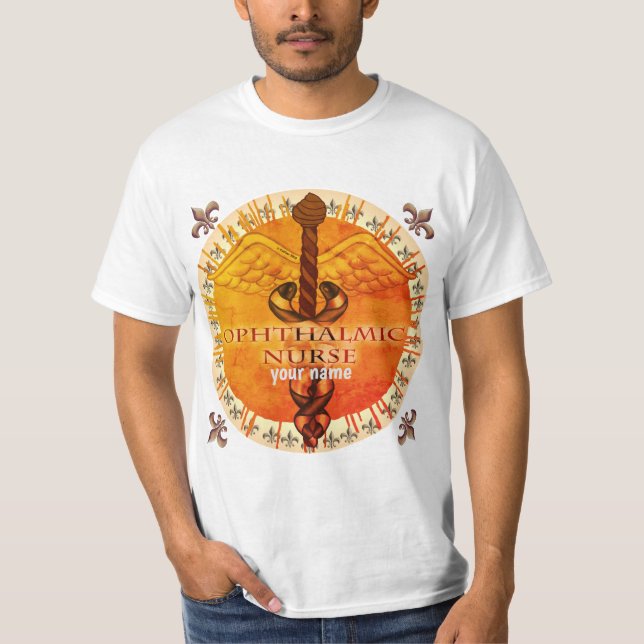 Ophthalmische Krankenversorgung Caduceus T-Shirt (Vorderseite)