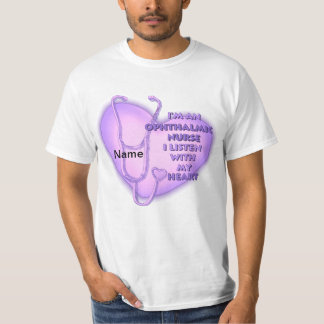 Ophthalmische lila Herzkrankheit T-Shirt