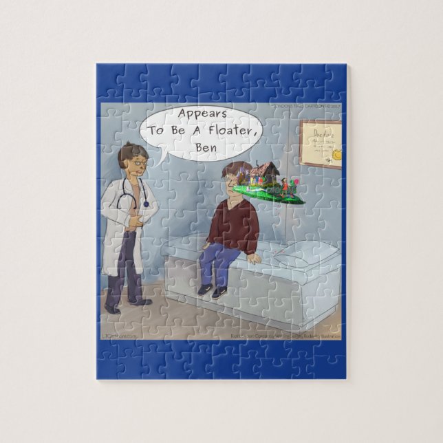 Ophthalmologe findet ein Parade Eye Floater Puzzle (Vertikal)