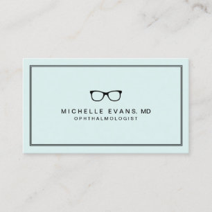 Ophthalmologe Mini Green Business Cards Visitenkarte