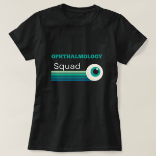 Ophthalmologie-Kneipe mit Vintagem Sonnenuntergang T-Shirt