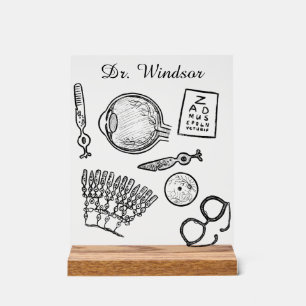 Ophthalmologie-Skizzen Acrylschild