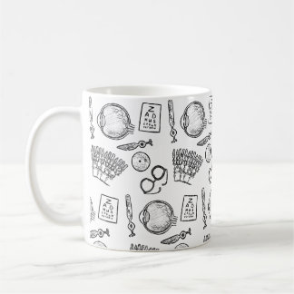 Ophthalmologie-Skizzen Kaffeetasse